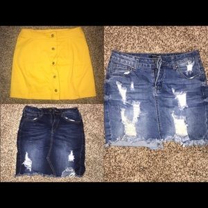 Denim skirt bundle